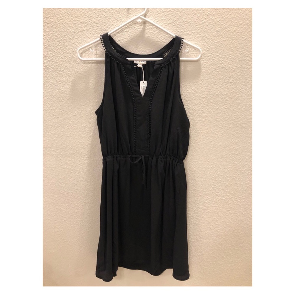 Black Crochet Trim Dress ✨3 for $10✨